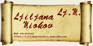 Ljiljana Miokov vizit kartica
